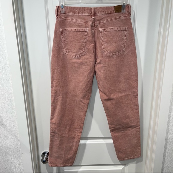 American Eagle Jeans straight Women size 6 regular Super Stretch Corduroy Pink - Picture 2 of 4
